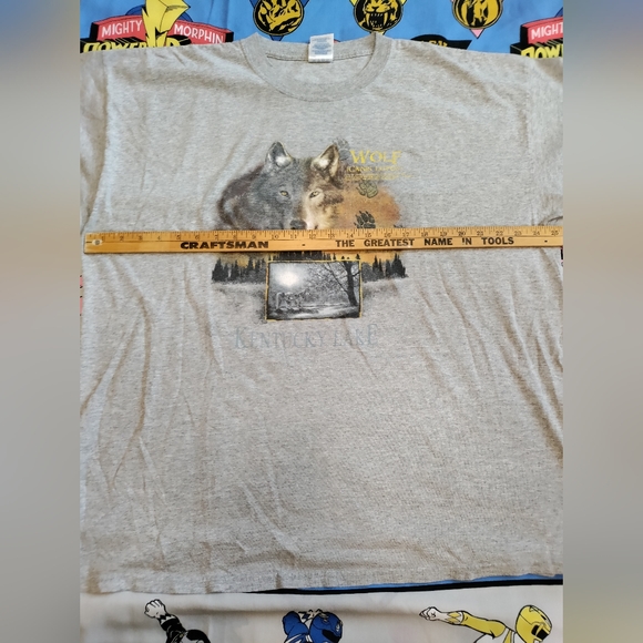 Y2K Kentucky lake wolf nature T-shirt size 2X - Picture 4 of 4